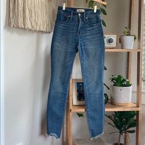 Madewell 10” high rise skinny jeans